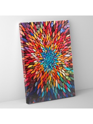 Painted Anarchy Kaledoskopik Senfoni Gerçekçi Heykel Desenler ile Görsel Zenginlik Kanvas Duvar Tablosu