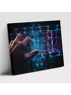 Painted Anarchy Çağdaş ve Modern Blockchain Sanatı Kanvas Duvar Tablosu