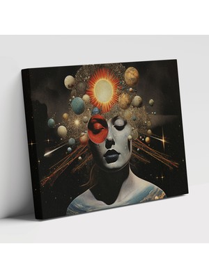 Painted Anarchy Dünya Temalı Göz Alıcı Duvar Tablosu