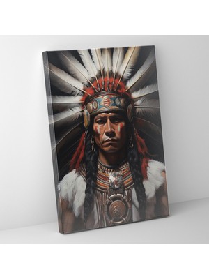 Painted Anarchy Inka Medeniyeti Portre Çağdaş Sanat Kanvas Tablo