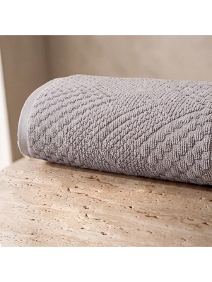 Botti Home Premium %100 Pamuk Jakarlı El Ve Yüz Havlusu, Çeyizlik Yumuşak Dolgun Dokulu 50 × 90 cm Havlu ve Modern Banyo Tekstil Ürünleri
