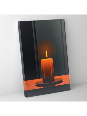 Painted Anarchy Minimalist Mum Sıcak I Temalı Kanvas Tablo