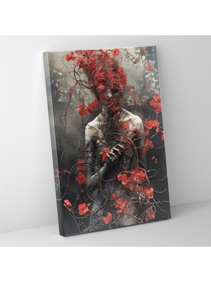 Painted Anarchy Kanayan Çiçekler Çağdaş Sanat Dekorasyonu Kanvas Tablo