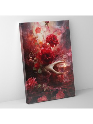 Painted Anarchy Kanayan Çiçekler Çağdaş Sanat Romantik Izlenimci Duvar Tablosu