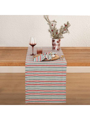Chakra Bande Runner 50X180 cm Ekru/yeşil