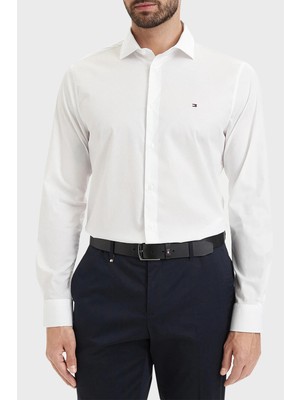 Tommy Hilfiger Pamuklu Slim Fit Uzun Kollu Gömlek Erkek Gömlek MW0MW43749 Ybr