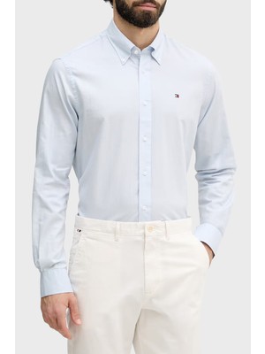 Tommy Hilfiger % 100 Pamuk Regular Fit Düğmeli Yaka Gömlek Erkek Gömlek MW0MW42936 C14
