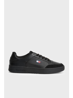 Tommy Jeans Deri Sneaker Ayakkabı Erkek Ayakkabı EM0EM01792 Bds