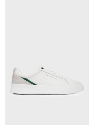 Tommy Hilfiger Deri Sneaker Ayakkabı Erkek Ayakkabı FM0FM05879 Ybl