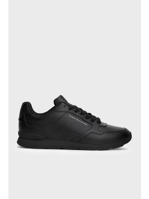 Tommy Hilfiger Logolu Deri Sneaker Ayakkabı Erkek Ayakkabı FM0FM05906 Bds
