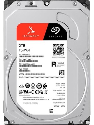 Seagate 2 Tb 3.5 Ironwolf Sata3 5400RPM 256MB ST2000VN003