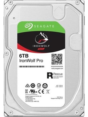 Seagate 6 Tb 3.5 Ironwolf Pro Sata3 7200RPM 256MB ST6000NT001