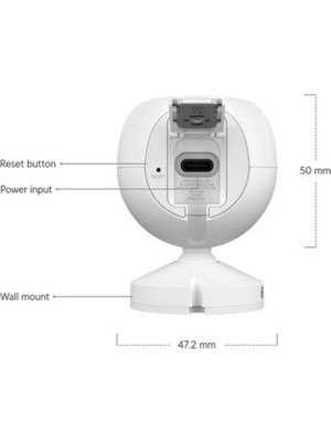 Ubiquiti Uvc-G4-Ins 4mp 2.8mm Lens 6 Metre Ir Çift Yönlü Konuşma Insan/araç/hayvan Algılama Wıf