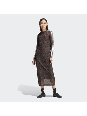 Adidas Originals Snake Kadın Kahverengi Elbise (KX1892)