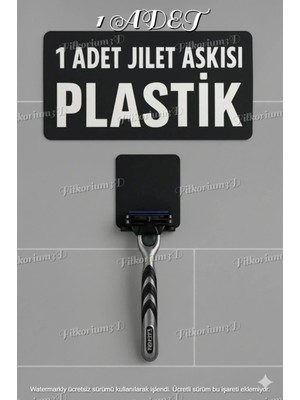 Duvar Jilet Tutucu, Tıraş Makinesi Tutucu, Kanca, Jilet Askısı, Banyo Düzenleyici Lif Askısı 1 Adet