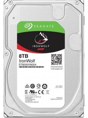 Seagate 8 Tb 3.5 Ironwolf Sata3 7200RPM 256MB ST8000VN004