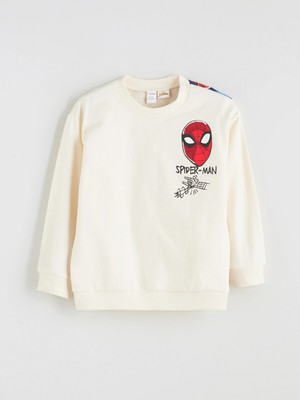 Lc Waikiki Yeni Sezon Spider-Man Baskılı Erkek Çocuk Sweatshirt
