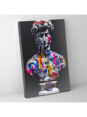 Painted Anarchy Klasik Pop Art Klasikizm Teması ile Çağdaş Sanat U Dekoratif Kanvas Tablo