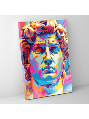Painted Anarchy Yunan Görsel Sanat Klasikizm ve Popart Temalı Kanvas Duvar Tablosu