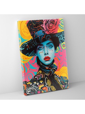 Painted Anarchy Pop Art Sanatı Klasik ve Pop Artın Buluştuğu Çağdaş Kanvas Duvar Tablosu