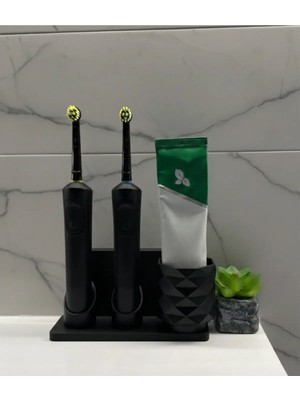 Şarjlı ve Pilli Diş Fırçalık Tutucu Stand Beyaz