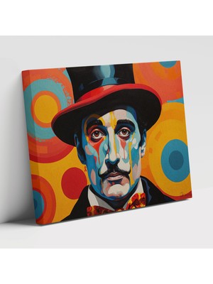 Painted Anarchy Sirk Temalı Figürler Dekoratif Kanvas Tablo