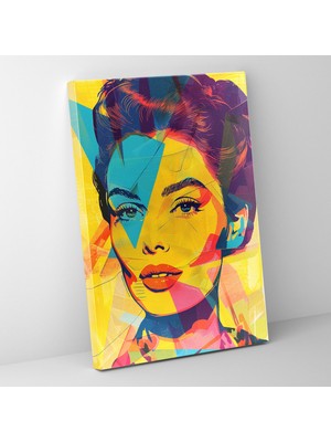 Painted Anarchy Pop Art Portre Klasik ile Modern Tarzı Bir Araya Getiren Kanvas Duvar Tablosu