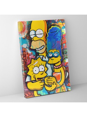 Painted Anarchy Simpson Temalı Kanvas Tablo