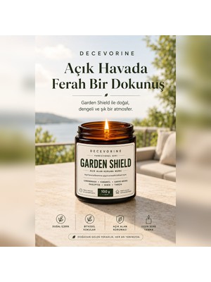 Decevorine Garden Shield ; Arıların Sevmediği Kokulardan  Açık Alan Koruma Mumu 100 gr