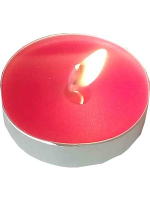 Erdo Ticaret Tea Lights Kırmızı Mum 5 Li 1 Paket