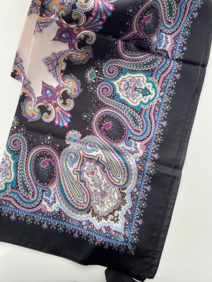 Five Scarf Nakış Desen Vual Ipek Şal