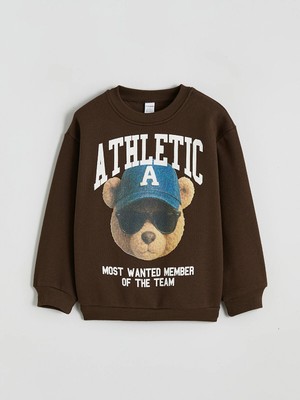Lc Waikiki Yeni Sezon Ayı Teddy Baskılı Erkek Çocuk Sweatshirt
