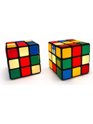 Kauri Studio Dekoratif Işıklı Rubik Küp Abajur 20X20 cm – LED Ortam Aydınlatma | Ampul Dahil