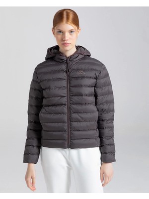 Kappa Logo Riju Kadın Kahverengi Regular Şişme Mont