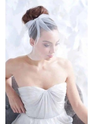Bba New Trend Sade Nikah Şapkası,düğün Şapkası,vualet,kına Şapkası,kep,gelin Şapkası,düğün,nikah,kına Saç