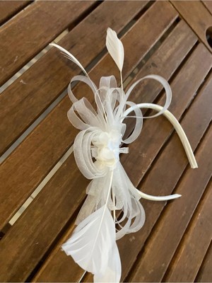Bba New Trend Beyaz Taçlı Gelin Tacı,nikah Aksesuarı Gelin Tacı Gelin Şapkası