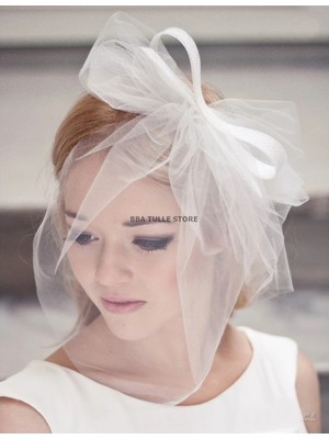 Bba New Trend Fiyonklu Gelin Nikah Şapkası Vualet, Gelin Vualet Nikah Şapkası, Gelin Şapkası Gelin