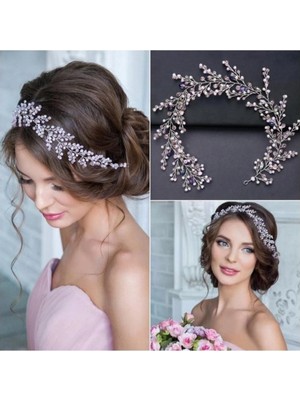 Bba New Trend Gelin Saç Aksesuarı,gelin Kına Düğn Nikah Saç Aksesuarı El Yapımı Taç