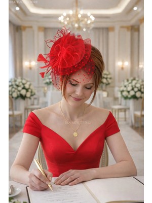 Bba New Trend Gelin Şapkası Vualet Nikah Şapkası 4 Renk Seçeneği Davet Balo Mezuniyet Saç Aksesuarı