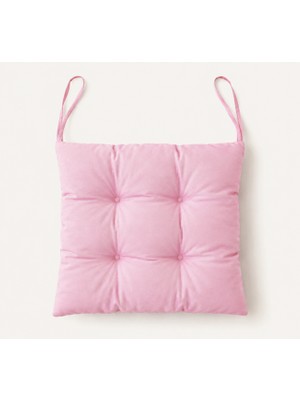 Yuvina 6'lı Sandalye Minderi 40X40 cm – Yumuşak Dolgulu, Yıkanabilir, Bağcıklı, Mutfak, Balkon, Bahçe ve Yemek Odası Için