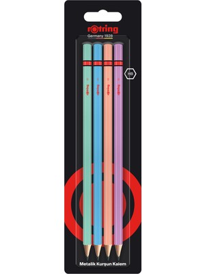 Rotring Metalik Kurşun Kalem 4'lü Paket