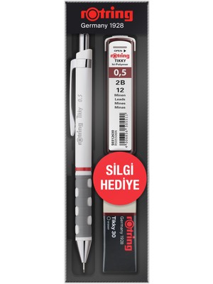 Rotring Okul Seti 0,5 Mm Beyaz Versatil Kalem+Min+Silgi Ro-Kk07-05B