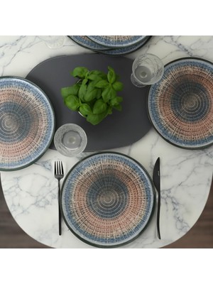 Zemira Keramika Hydra Nordic Servis Tabağı 28 cm 6 Adet
