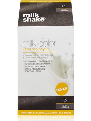 Zemira Milk Shake Milk Color Eko Kit Saç Boyası 3 (0.5 G)