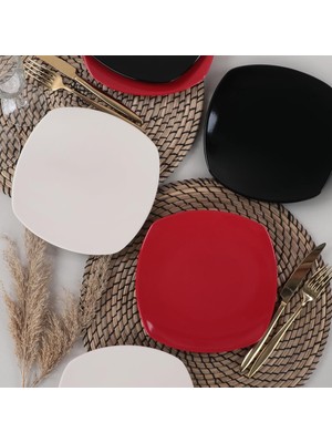 Zemira Keramika Noble Köşem Pasta Tabağı 22 cm 6 Adet - 030/650