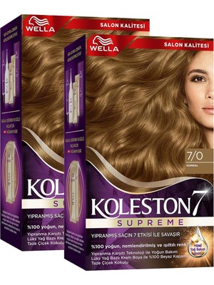 Zemira Wella Koleston Supreme Saç Boyası 7/0 Kumral X2'li