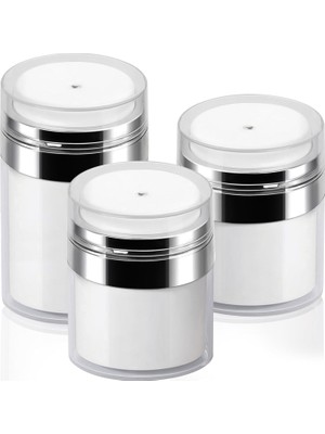 Zemira Mluchee 3 Paket Losyon Dispenseri, Havasız Pompa Kavanozları Karışık (1oz+1.7oz+3.5oz)