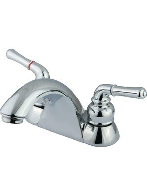 Zemira Brass KB2621LP Naples Lavabo Bataryası, 10 cm Centerset, Krom Kaplama