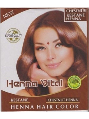 Zemira Henna Vital Hint Saç Kınası Kestane Renk 6 Lı Paket -