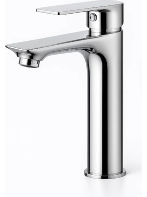 Zemira Sabit Lavabo Bataryası, 17 Cm, Sıcak Soğuk Su Kontrolü, Paslanmaz Gövde, Krom Kaplama, Bağlantı Hor